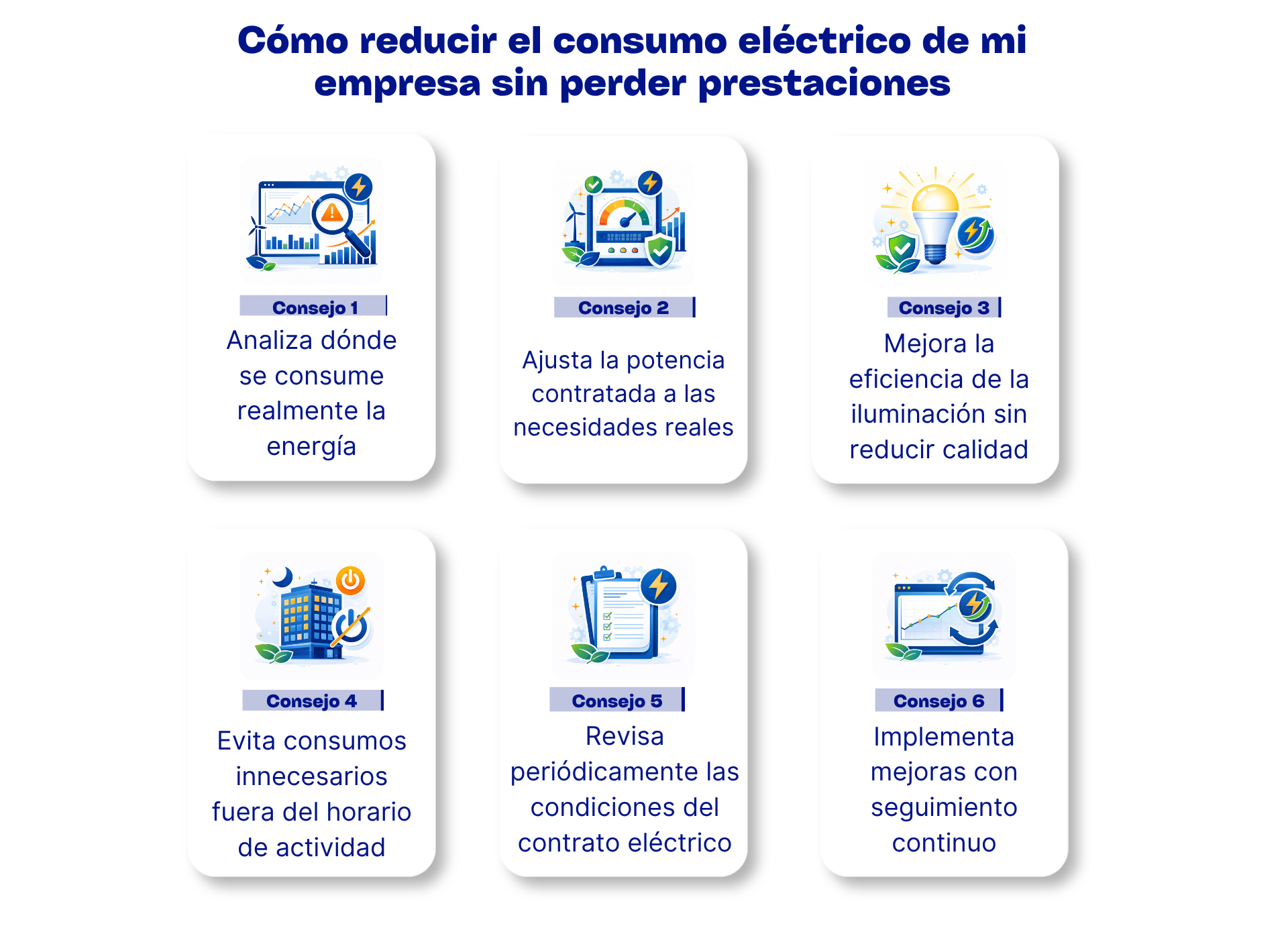 como educir consumo electrico empresas sin perder prestaciones